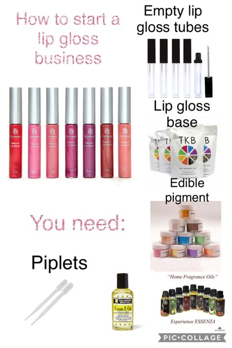 How To Sell Lip Gloss, Lip Oil Business Ideas, How To Start A Lipgloss Business, Things You Need To Start A Lipgloss Business, Lip Oil Business, How To Make A Lip Oil, How To Start A Lip Gloss Business, Lipgloss Recipe, How To Make Lip Gloss