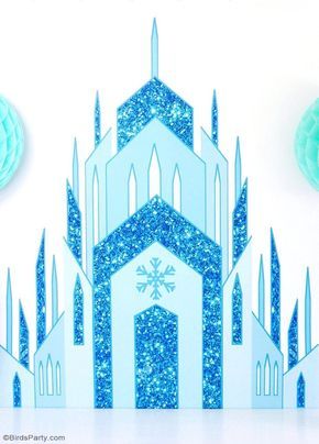 Frozen Castle Template, Castle Template, Frozen Backdrop, Birthday Party Frozen, Frozen Castle, Frozen Birthday Theme, Ideas Birthday Party, Frozen Theme, Frozen Cake