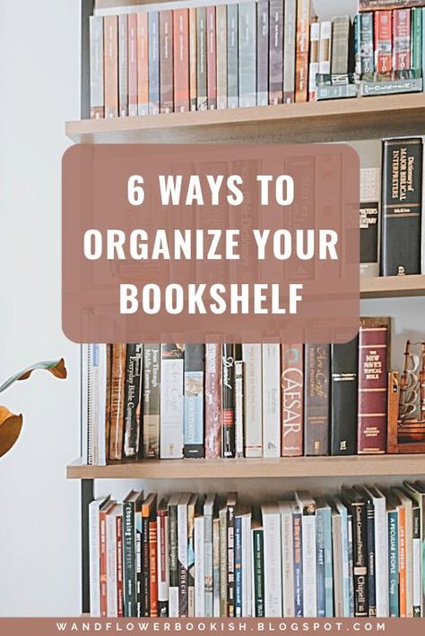 Six Ways to Organize Your Bookshelf Ways To Organize Your Bookshelf, Arranging Bookshelves, Dark Bookshelves, Tips For Reading, Aesthetic Bookshelf, Book Shelf Ideas, Aesthetic Bookstagram, Bookstore Ideas, Bookshelf Aesthetic