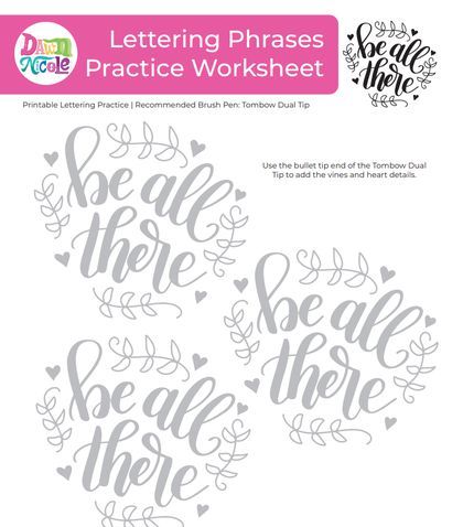 12 Free Hand Lettering Worksheets for Practice Hand Lettering Templates, Brush Pen Calligraphy Worksheet, Lettering Templates, Alphabet Practice Sheets, Lettering Worksheets, Hand Lettering Practice Sheets, Hand Lettering Alphabet Fonts, Brush Lettering Practice, Hand Lettering Worksheet