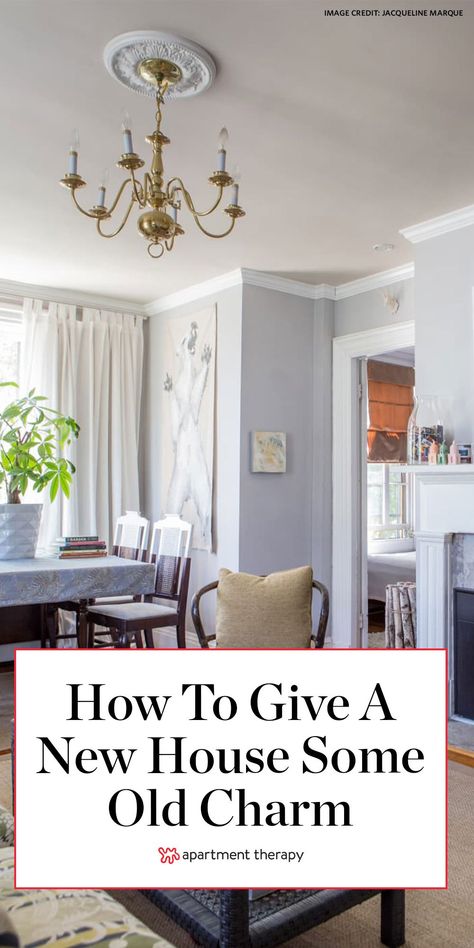 Try implementing some of these tips to give your modern house some old charm. #modernhome #traditionalhome #prewar #vintage #oldcharm #characterhomes Prewar Living Room, Old Charm House, Old World Charm Decor, Old House Charm, Old House Decorating, Old Style House, Mini Home Gym, Old World Decor, Old House Interior