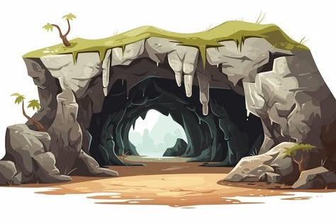 Cave Illustration, Marionette Theater, Cave Drawing, Color Wheel Art Projects, Rock Illustration, Ideas Background, Color Wheel Art, Cave Drawings, Background References