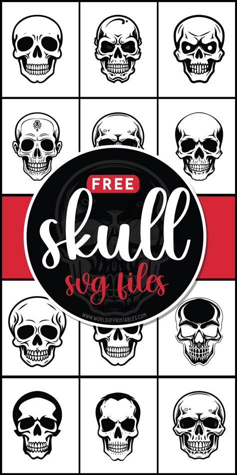 Dare to be different with free skull SVG files! Explore edgy and artistic designs to add a touch of intrigue to your projects. 💀🎨 Leather Svg Files Free, Free Skull Svg Files For Cricut, Skull Svg Files Free, Free Vinyl Svg Files For Cricut, Circut Designs Free, Skeleton Svg Free, Circuit Projects Ideas, Skull Svg Free, Free Vinyl Svg Files