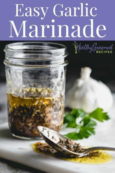 Garlic Herb Marinade, Garlic And Herb Marinade, Garlic Chicken Marinade, Wine Marinade, Herb Marinade, Simple Marinade, Paleo Sauces, Garlic Marinade, Easy Marinades