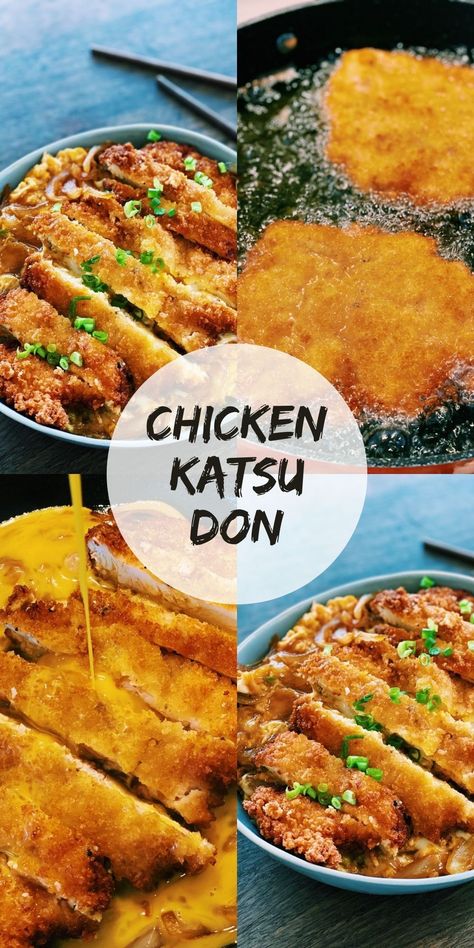 Japanese Chicken Cutlet, Japanese Chicken Cutlet Recipes, Chicken Katsu Recipe Japanese Style, Katsudon Recipe Chicken, Chicken Katsu Don, Chicken Katsudon Bowl, Katsudon Sauce Recipe, Chicken Katsu Don Recipe, Katsudon Sauce