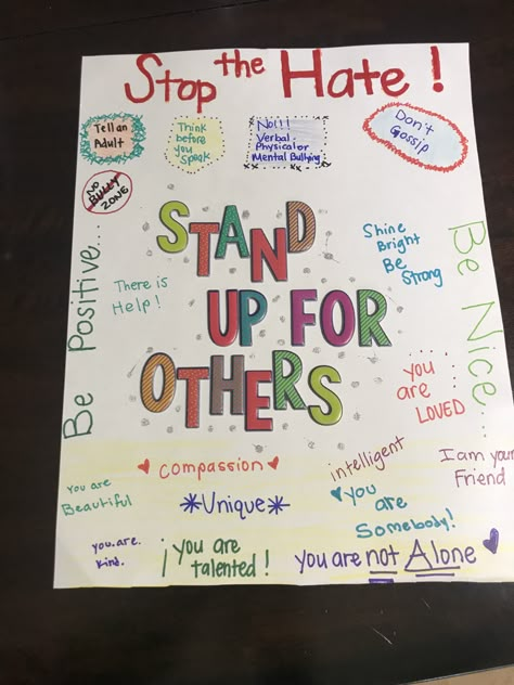 Tolerance Poster Ideas, Anti Bully Poster Aesthetic, Anti Bully Campaign, Anti Bulling Poster Ideas, Anti Bully Posters Ideas Aesthetic, Bully Prevention Bulletin Boards, Anti Bully Posters Ideas Drawing, Antibullying Ideas Posters, Anti Ragging Posters Ideas Drawing