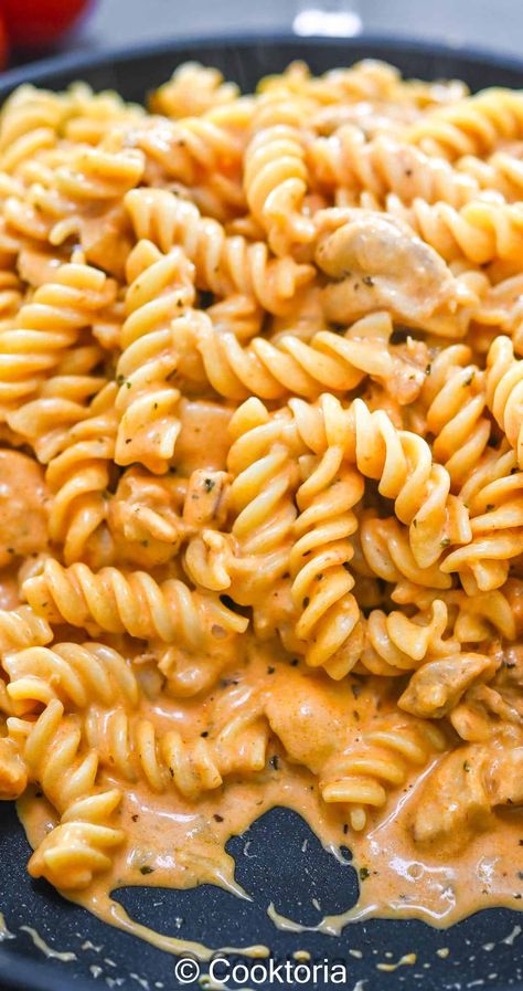 This Rotini Pasta with Chicken is creamy and rich with herbs and garlic. You'll love this tasty dish with its hint of spice and how utterly satisfying it is. Creamy Chicken Rotini Pasta, Recipes Using Rotini Pasta, Chicken Rotini Casserole, Creamy Rotini Pasta Recipes, Rotini Chicken Pasta Recipes, Rotini Pasta Recipes Chicken, Chicken Rotini Pasta Recipes, Recipes With Rotini Pasta, Chicken And Rotini Pasta Recipes