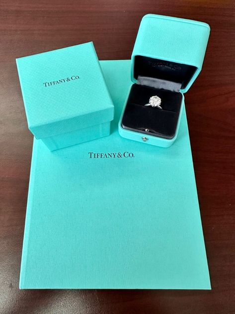 Tiffany & Co 4.77ct Round Solitaire Platinum Engageme… - Gem Classic Tiffany Engagement Ring, Rings Tiffany And Co, Tiffany And Co Ring, Tiffany Engagement, Tiffany Engagement Ring, Tiffany And Co Bracelet, Signature Rings, Platinum Engagement Ring, Classic Wedding Band