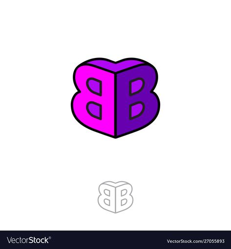 Double B Logo, Building Vector, Bb Logo, B Logo, Double B, Bold Logo, Typography Inspiration, Art Logo, Letter Logo