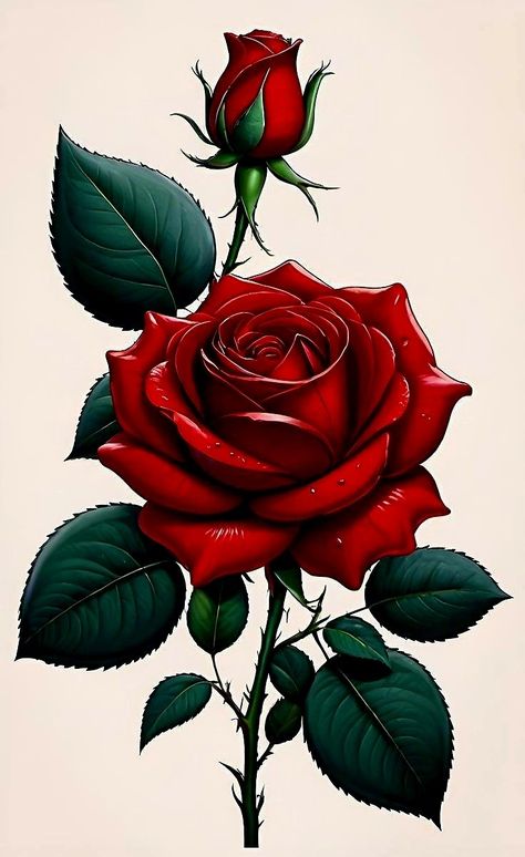 Rose Flower Png, Images Of Flowers, Black Rose Tattoos, Japanese Dragon Tattoos, God Artwork, Chicano Art Tattoos, Rose Wall Art, Flower Art Drawing, Red Rose Flower