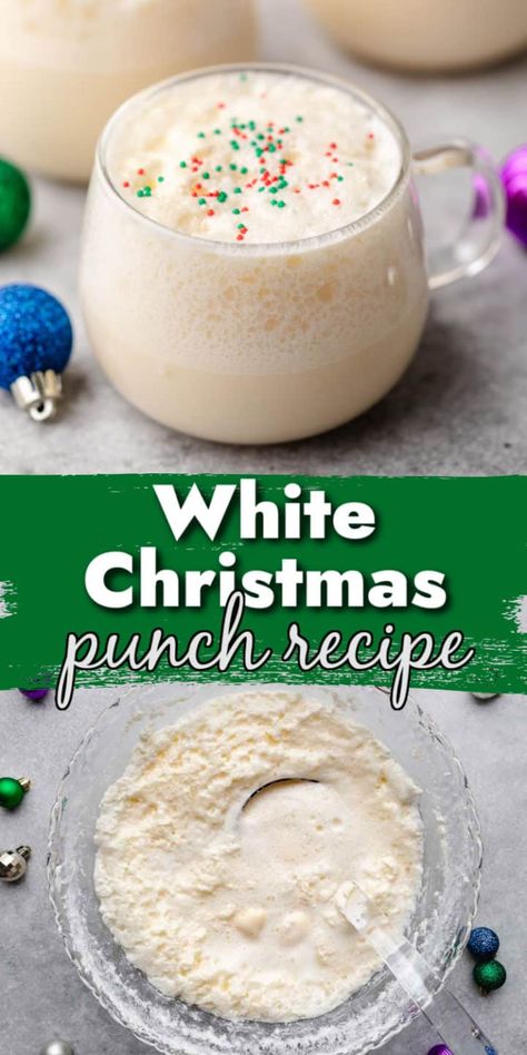 Best Holiday Punch, White Christmas Punch, Brunch Christmas, Christmas Morning Punch, Holiday Punch Recipe, Christmas Party Drinks, Christmas Drinks Recipes, Alcoholic Punch Recipes, Non Alcoholic Punch