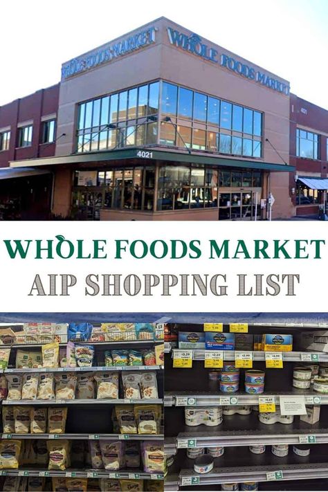 Whole Foods Market AIP Paleo Shopping List via @https://www.pinterest.com/foodcourage/ Aip Shopping List, Paleo Shopping List, Paleo Diet For Beginners, Trader Joes Food, Food Shopping List, Aip Paleo Recipes, Autoimmune Diet, Paleo Diet Plan, Smoothie Packs