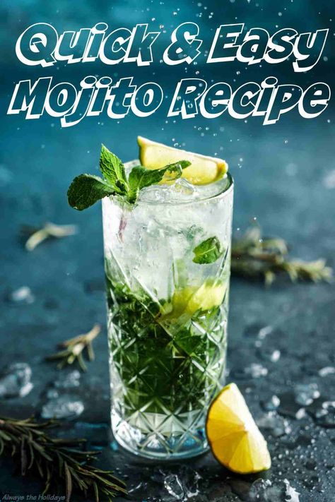 Celebrate National Mojito Day with this quick and easy mojito recipe. With a recipe so easy, you'll want every day to be Mojito Day! #MojitoRecipe #MojitoCocktail Borg Recipe, Cheap Party Drinks, Summer Mojito Recipe, House Party Drinks, Best Party Drinks, Party Drinks Ideas, Easy Mojito, Summer Party Drinks, Mojito Recipe Pitcher