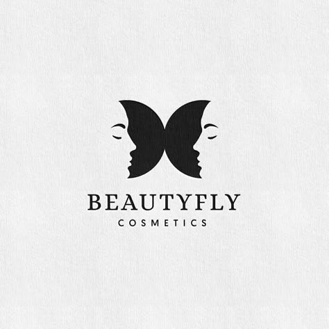 👑Logo Designers Club 👑 on Instagram: “​​​What do you think about this Beautyfly Cosmetics Negative space logo combine with butterfly? Tell us in the comments! 👇👇 . . . ❤ Double…” Negative Space Logo, Negative Space Logos, Space Logo, Logo Design Set, Logo Design Inspiration Creative, Cosmetic Logo, Butterfly Logo, Beauty Logo Design, Branding Design Packaging