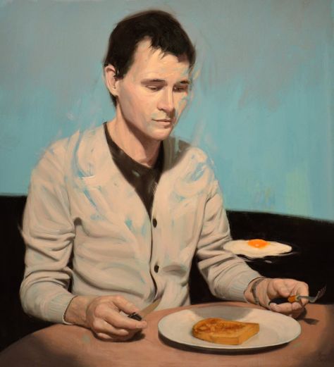 Paintings By Ben Smith - IGNANT Unusual Portraits, Ben Smith, Men Painting, Australian Painting, Blog Art, Magic Realism, Art Surrealism, Figurative Artwork, Men Art