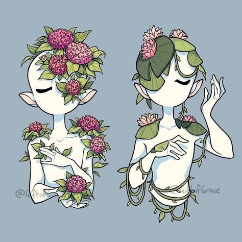 Woman Flower Drawing, Drawing Bases Poses, Concept Art Character Design References, الفن الرقمي, Body Base, Flower Style, 캐릭터 드로잉, Arte Inspo, Concept Art Drawing