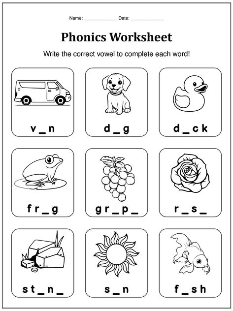 First Grade Ela Worksheets, Second Grade Phonics Worksheets Free, 1st Grade Phonics Worksheets Free, 1st Grade Reading Worksheets Free Printable, 1st Grade Ela Worksheets, Grade One Activities, First Grade Worksheets Free Printables, Grade One Worksheets, Reading Worksheets For Grade 1