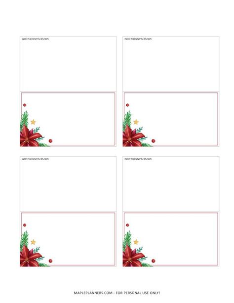 Perfect for Christmas dinner, these free printable Christmas Tree Place Cards in red floral theme are sure to add charm to your holiday party. Table Cards Christmas, Printable Table Place Cards, Free Printable Christmas Table Place Cards, Christmas Place Cards Printable Free, Christmas Place Cards Diy, Printable Christmas Place Cards, Christmas Dinner Place Cards, Christmas Table Place Cards, Xmas Place Cards