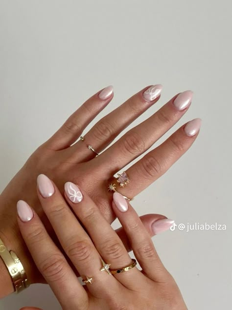 winter nails, cute nails, nail designs, press on nails, acrylic nails, girly nails, girly aesthetics Light Pastel Pink Nails, Long And Short Nails On One Hand, Light Pink Nails With Bow, Nails Inspo Trendy 2023, How Nails, Now Nails, Girly Nails, Summery Nails, Casual Nails