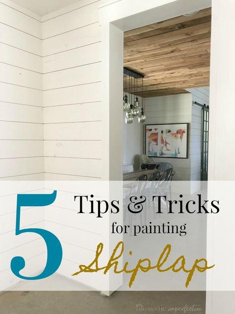 Five tips and tricks for painting shiplap!    #shiplap #painting #farmhouse #accentwall #whiteplankwall #DIY #plankwall #cottage #mudroom #DIYshiplapwall #paintingtips Cottage Mudroom, White Plank Walls, Painting Shiplap, Shiplap Wall Diy, Stone Accent Walls, Shiplap Walls, Using A Paint Sprayer, Diy Shiplap, Plank Walls