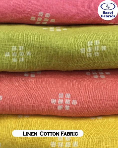 Sale Flat 20% off on All "Pure Linen Fabrics"; Click here and Shop Online: https://www.sarojfabrics.com/by-fabrics/linen or whatsapp 9930027480; Codes: SF31484 and SF31487 #linenfabric #linensarees #linenshirts #linendress #linenshirts #linenpants #sarojfabrics Batik Print Dress, Salwar Materials, Cotton Saree Blouse Designs, Cotton Saree Blouse, Fabric Stores, Tie Dye Diy, Batik Print, Linen Fabrics, Indian Gowns Dresses