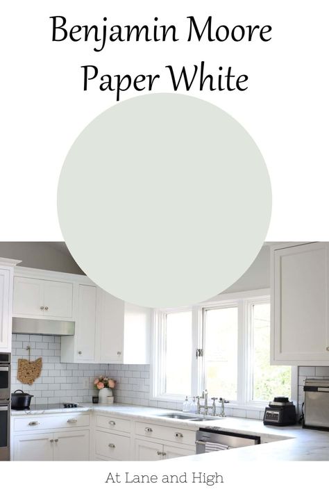 Benjamin Moore Paper White is a gorgeous off-white color that I used to paint my entire first floor with an open floor plan.  It's gorgeous and today I am sharing all the details and showing how it looks in my home. Benjamin Moore Woodland White, Benjamin Moore Paper White Walls, Benjamin Moore Cool Whites, Benjamin Moore Paint Colors White, Neutral Gray Paint Colors, Paint Colors Blue Gray, Benjamin Moore Paper White, Blush Paint Colors, Paint Colors Beige