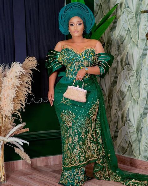 George Styles, Igbo Wedding Dress, Traditional Wedding Gown, Lace Blouse Styles, George Dress, Igbo Traditional Wedding, Igbo Bride, African Bridal Dress, Nigerian Dress