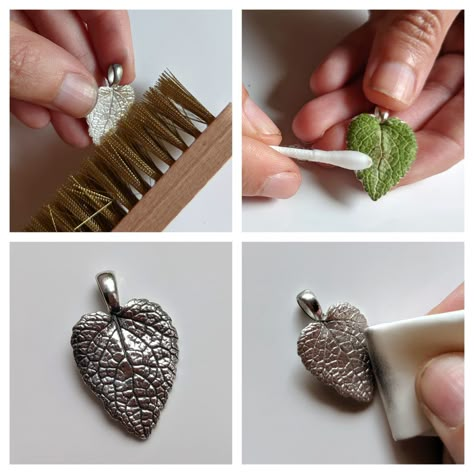 Art Clay Silver Jewelry, Silver Clay Jewellery Ideas, Silver Clay Jewelry Tutorials, Silver Art Clay, Silver Clay Ideas, Art Clay Silver Tutorial, Silver Clay Jewelry Ideas, Silver Clay Jewelry, Metal Clay Designs