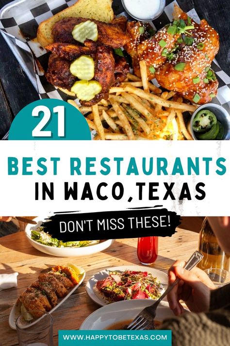 Great restaurants in Waco, Texas Amazing Restaurants, Texas Travel Guide, Texas Restaurant, Texas Bucket List, Texas Places, Texas Food, Texas Bbq, Magnolia Table, Great Pizza