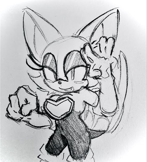 My art :D Rouge The Bat Tattoo, Rouge The Bat Redesign, Rouge The Bat Drawing, Rouge Fanart, Rogue The Bat, Bat Drawings, Character Reference Art, Sonic Poses, Master Emerald