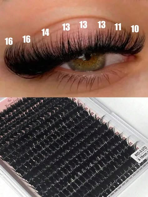 80D Faux Mink Eyelashes 320 Cluster 0.07mm D Curled 9-16mm Mixed Natural Eyelash Extension 3D Russian Strip Personal Eyelash Makeup Tool Black    Chemical Fiber  Cluster Lashes   Beauty Tools, size features are:Bust: ,Length: ,Sleeve Length: Lash Extensions Cluster, 80d Lash Cluster Map, Cluster Lashes Eyelash Extensions, Extension Lashes, Lash Maps, Lash Map, Lashes Tutorial, Lashes Fake Eyelashes, Eyelash Makeup