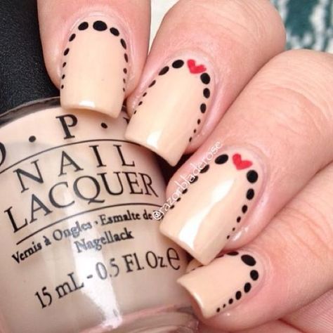 40 Lovely Polka Dots Nail Art Ideas You Need to Know for Summer - EcstasyCoffee Polka Dot Nail Art Designs, Dot Nail Art Designs, Polka Dot Nail Designs, Dot Nail Designs, Polka Dot Nail Art, Dot Nail Art, Valentine Nail Art, Polka Dot Nails, Nail Designs Valentines