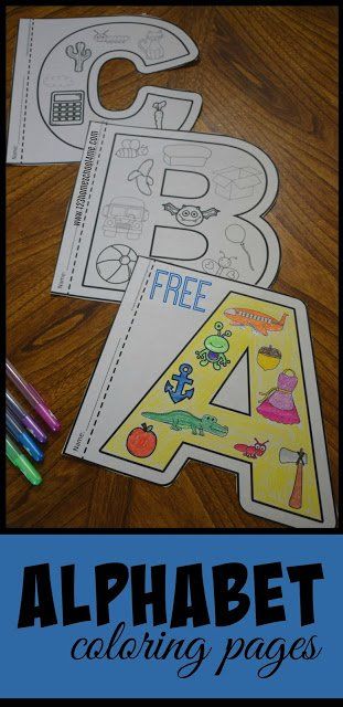 Preschool Learning Alphabet, Pre K Letter F Activities, Letter Work Preschool, Teaching Abcs Preschool Free Printable, Learn Abc Preschool, Preschool Play And Learn, Color Alphabet Letters, Abc Preschool Crafts, Back To School Preschool Crafts Free Printables