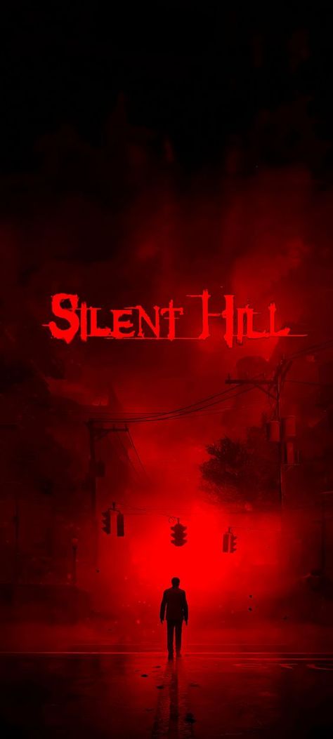 Silent Hill Red Aesthetic, Horror Games Wallpaper, Silent Hill Iphone Wallpaper, Silent Hill Phone Wallpaper, Silent Hill 2 Remake Wallpaper, Horror Game Wallpaper, Silent Hill Background, Horror Game Poster, Silent Hill Wallpaper Iphone