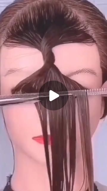 Diy Bangs Haircut At Home Easy, Diy Side Bangs Haircut, How To Cut A Fringe At Home, Diy Girls Haircut, Diy Long Curtain Bangs, Diy Bottleneck Bangs, How To Cut Long Bangs At Home, How To Style Your Curtain Bangs, How To Cut Bottleneck Bangs