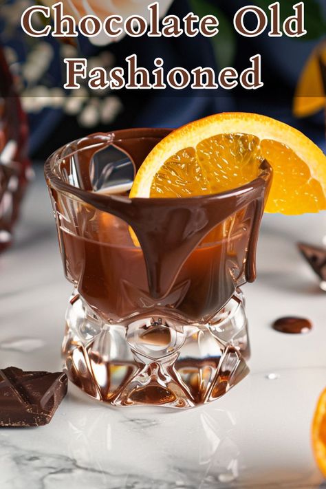 The Chocolate Old Fashioned is a sophisticated twist on the classic cocktail, combining the robust flavors of bourbon with the rich, velvety notes of dark chocolate liqueur. Chocolate Old Fashioned, Recipes For Beginners Easy, Chocolate Shots, Most Popular Cocktails, Orange Bitters, Easy Cocktail Recipes, Popular Cocktails, Chocolate Liqueur, Easy Cocktail