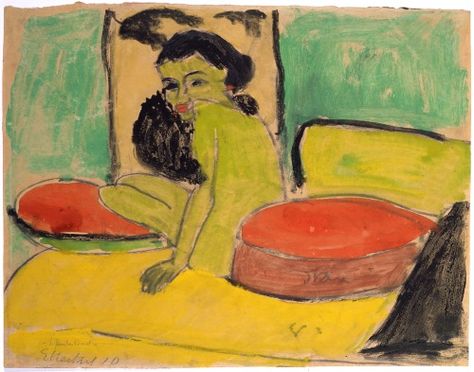 Erich Heckel (German, 1883-1970) Sitting child, 1910 Identity Artists, Colorist Art, Erich Heckel, George Grosz, Emil Nolde, Ludwig Kirchner, Berlin Museum, Ernst Ludwig Kirchner, Expressionist Artists