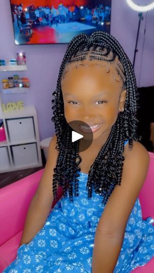 Kairi 💖 The girls are loving the CURLS 😍 • • • • • miramarhairstylist #miramarbraider ##miramarkidbraider #browardbraider #browardkidsbraids #browardbraids #browardhairbraider #miamihairstylist #miamikidbraider #miamibraids #miamikidhairbraider #pompanokidsbraider #pompanobraider #kidfriendlystyles #kidfriendlybraids | preciiouskids | Foxy Brown · Get Me Home Kids Braided Hairstyles With Curls, Hair Styles For Children Daughters, Easy Kids Braided Hairstyles, Kids Braids With Curls, Braided Styles For Black Girls Kids, Braids With Curls For Kids, Cute Hairstyles For Girls Kids, Half Up Half Down Braids Kids, Half Up Half Down Kids Braids