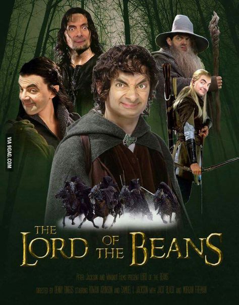 I don't know if it's because I saw this at 1 am, but I just spent the last minute cracking up. XDDD Mr Bean Funny, Glume Harry Potter, Lotr Funny, Rowan Atkinson, Mr Bean, Very Funny Pictures, The Lord Of The Rings, Really Funny Pictures, Really Funny Memes