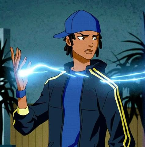 Static Shock Virgil Hawkins, Static Shock, Super Shock, Black Cartoon Characters, Black Lightning, Black Characters, Black Anime Characters, Black Cartoon, Black Anime