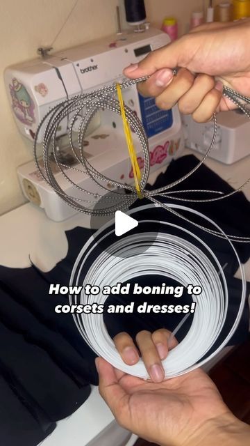 ✰ eddy’s online ✰ | How to add boning to corsets and dresses! #sewingtips #sewing #corsetmaking #corsetmaker #sewingforbeginners #dressmaking #corset | Instagram Boning Corset Diy, Corset Without Boning Diy, What To Use For Corset Boning, How To Sew Boning In A Corset, How To Add Boning To A Corset, How To Add Boning To A Dress, How To Sew Corset Boning, How To Sew A Corset, How To Make Corset