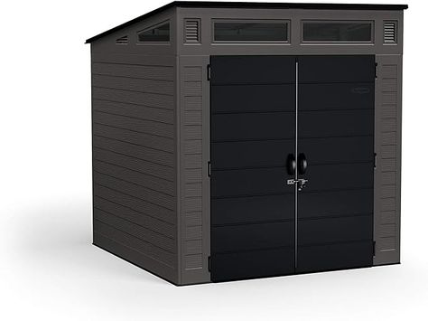 Amazon.com: Suncast BMS7780 Modernist Shed, Peppercorn : Everything Else Resin Sheds, Tiny House Build, Resin Floor, Cute Homes, Small Shed, Bjs Wholesale, Small Home Ideas, Resin Storage, Ideas For Projects