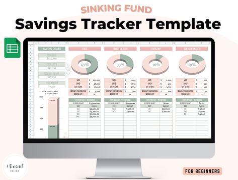 Savings tracker, Sinking funds tracker, Budget Spreadsheet for Google Sheets, Savings Tracker Dashboard, Finance Planner, Personal Finance, plannerdesignlayout #kidsdailyplanner🔅. Google Sheets Tips, Finance Spreadsheet, Sinking Funds Tracker, Google Sheets Templates, Excel Spreadsheets Templates, Budget Spreadsheet Template, Budget Template Free, Track Expenses, Planner Writing