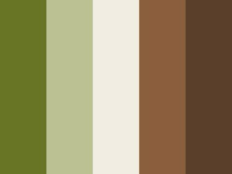 Bedroom Colors Green, Oc Challenge, Brown Color Schemes, Color Palette Challenge, Colour Pallets, Brown Color Palette, Green Color Schemes, Color Pallete, Green Colour Palette