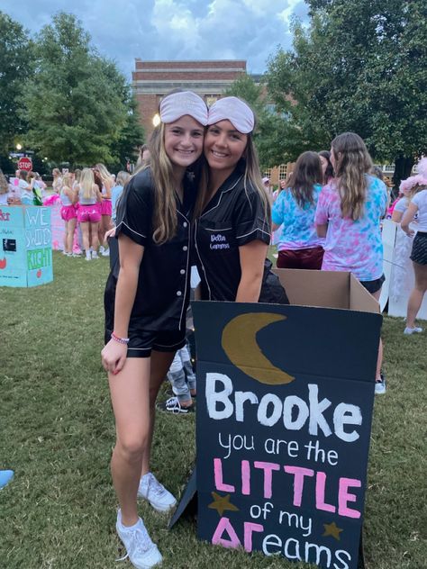 Little Of My Dreams Reveal Sorority, Big Sis Lil Sis Poster Ideas, Big Sister Reveal Ideas Cheer, Fun Big Little Reveal Themes, Sister Reveal Ideas, Big Little Reveal Poster, Big Little Signs, Big Sis Lil Sis Reveal Ideas, Taylor Swift Big Little Reveal