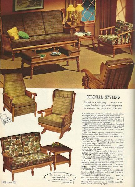 It Came From the ’70s: The Story of Your Grandma’s Weird Couch | Collectors Weekly 1970s Living Room, 1960s Living Room, Retro Rooms, Maple Furniture, Vintage Living Room Furniture, 70s House, 70s Home, Retro Living Rooms, 70s Home Decor