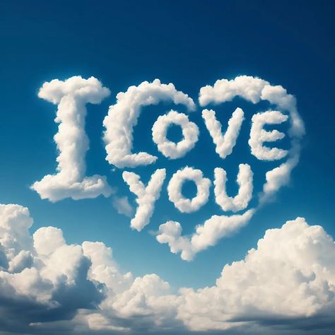 15 Spiritual Meanings of Seeing Letters in The Clouds I Love You In The Clouds, Love Sky Background, Sky I Love You, Cloud Love Quotes Sky, Love Sky Wallpaper, Hearts In The Sky, Love Sky Cloud, I Love You Clouds Sky, I Love Clouds