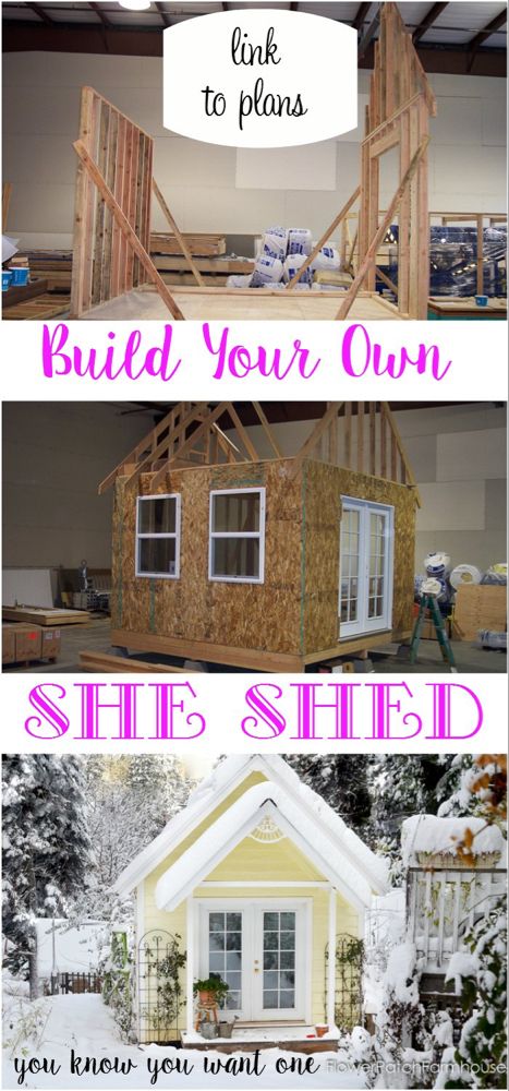 She Shed Ideas, Shed Office, Craft Shed, Storage Shed Plans, Shed Kits, Backyard Shed, Shed Ideas, Diy Shed, Shed Design