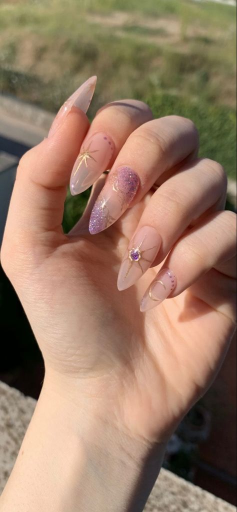 Violet Nails, Unghie Sfumate, Nails Yellow, Purple Nail Designs, Lavender Nails, Purple Nail, Casual Nails, Pretty Gel Nails, Soft Nails