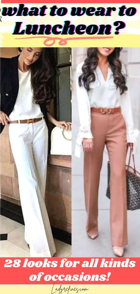 Womens Luncheon Outfit, Casual Luncheon Outfits, Corporate Luncheon Outfit, Women’s Luncheon Outfits, Professional Luncheon Outfit, Lunch Event Outfit, Lunch With Boss Outfit, Hotel Management Outfit, What To Wear To A Meet And Greet Outfit